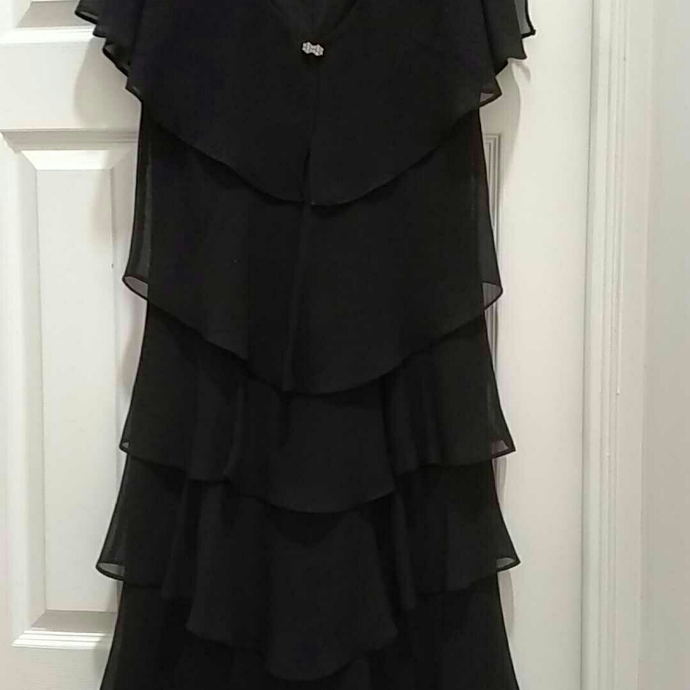 Black Chiffon Dress by Ignite size 8